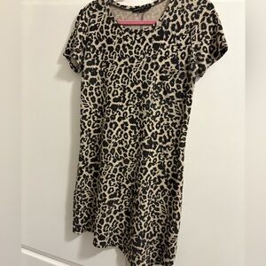 Generation Love Leopard Print Top - Black & Tan